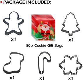 img 1 attached to Bonropin Christmas Cookie Cutters 50PCS