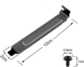 img 3 attached to 🔍 High-Quality Steel Dust Filters - Pack of 20 PCI Slot Cover Blanking Plates with Vented Design, Including Screws, Ideal for Computer Cases