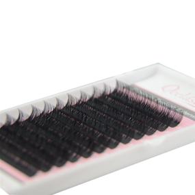 img 1 attached to 💁 Qeelasee Faux Mink Silk Eyelash Extensions 0.03mm D Curl 10mm - Professional Salon Use for Semi-Permanent Individual Lashes