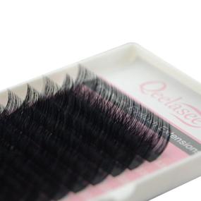 img 4 attached to 💁 Qeelasee Faux Mink Silk Eyelash Extensions 0.03mm D Curl 10mm - Professional Salon Use for Semi-Permanent Individual Lashes