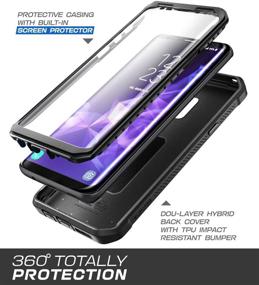 img 3 attached to Samsung Galaxy S9+ Plus SUPCASE Unicorn Beetle Pro Series Case - Full-body Rugged Holster Case with Built-In Screen Protector (Black)