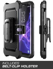 img 1 attached to Samsung Galaxy S9+ Plus SUPCASE Unicorn Beetle Pro Series Case - Full-body Rugged Holster Case with Built-In Screen Protector (Black)