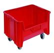 quantum storage systems qgh705mobrd mobile multi-purpose giant stacking open hopper container with swivel casters logo
