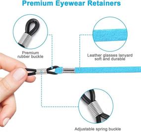 img 1 attached to 👓 LJZspangle Eyeglass Retainers: Anti-Slip, Adjustable - Top Choice for Secure Eyewear Fit