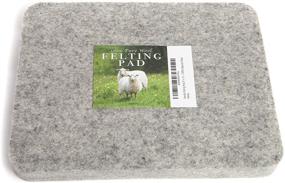 img 3 attached to 🧵 Premium Needle Felting Pad: 8x10x1 inch, 100% Natural Wool, Ideal for Precision Felting