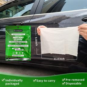 img 3 attached to 🚗 ECOREPUBLIC Car Detailing and Waterless Wash Cleaning Kit with Cleaner Wipes (9.8'' x 11.8'', 6 Pack) & Microfiber Towel (16'' x 16'', 1 Pack) for Automotive, RV, Motorcycle & Boat Interior or Exterior
