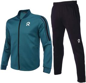 img 4 attached to Tracksuit Athletic Outfits Jogging Sweatsuits Men's Clothing in Active