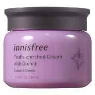 🌸 innisfree orchid youth enriched cream with hyaluronic acid - facial moisturizer, 1.69 fluid ounces (1 pack) logo