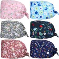 🧢 geyoga 6 printed gourd-shaped caps with sweatband and adjustable tie back hats for women men ponytail logo