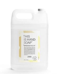 img 4 attached to 🌿 Evolved By Nature Liquid Hand Soap Refill: Rosemary Lemon Essential Oils, Biodegradable Hand Wash – 128oz Moisturizing Natural Formula