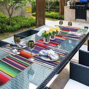 img 3 attached to 🎉 Mariachi-inspired Mexican Assorted Wedding Decorations Placemats: Vibrant Table Settings for Memorable Moments