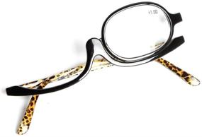 img 1 attached to SOOLALA Magnifying Spectacles Folding Cosmetic Vision Care