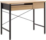 versatile calico designs compact art drawing & computer desk for kids in ashwood/graphite 51241: an ideal workspace solution logo