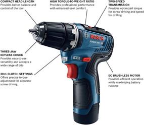 img 3 attached to 🔋 Bosch GSR12V 300B22 Brushless Drill Driver: Unmatched Power and Precision!