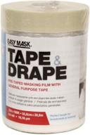 🛠️ trimaco easy mask tape & drape - общегоназначения лента, 22 дюйма х 100 футов логотип