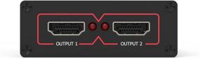 img 1 attached to ДупСи Сплиттер 1x2 HDMI 4K 1.4a Распределитель сигнала - Поддерживает 3D, 4K, 1080p, Dolby, True HD, DTS-HD | CEC, цвет 12 бит | Разъем питания USB Micro-B