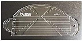 img 2 attached to 🧵 Piece N Quilt 4-N-1 Ruler: Versatile Acrylic Template for Quilting - Maximize Your Quilting Possibilities with a Single Ruler