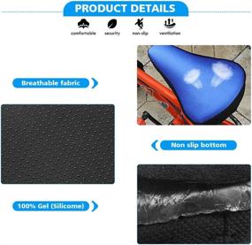 img 1 attached to 🚲 Enhance Comfort and Fun with Hoobbii Child Gel Bike Seat Cushion, Bike Bell and Streamers - Perfect Bike Accessories for Kids