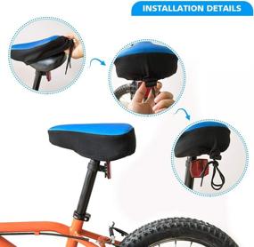 img 2 attached to 🚲 Enhance Comfort and Fun with Hoobbii Child Gel Bike Seat Cushion, Bike Bell and Streamers - Perfect Bike Accessories for Kids