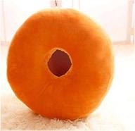 🍩 yiqianchen flower world doughnut stuffed pillow donut stuffed cushion insert filler throw pillow plush play toy doll for living family rest or office chair car seat 16'' x 16'' logo