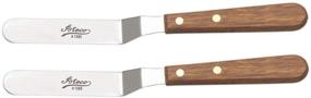 img 1 attached to 🍰 Ateco 1385 Icing Spatula Frosting Spreader Tool with Wood Handle, Set of 2