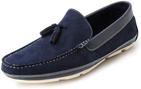 img 4 attached to ZRIANG Loafers Tassel Driving Black 1A Men's Shoes