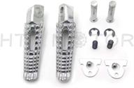 httmt mt390-026- motorcycle rear foot pegs footrest compatible with suzuki gsx-r gsxr 600 750 1000 2000-2011 logo