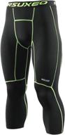 arsuxeo men's 3/4 running compression tights capri pants k75 - enhance performance and comfort логотип