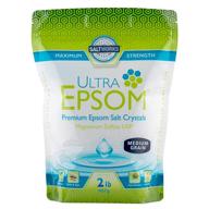 🛀 усилите свой опыт купания с солью ultra epsom премиум-класса от saltworks, среднего зерна, упаковка 2 фунта. логотип