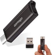 🎙️ 16gb mini voice recorder - aomago usb c audio recorder with 72 hours recording capacity - ideal for lectures, meetings, interviews - small and rechargeable - compatible with windows logo