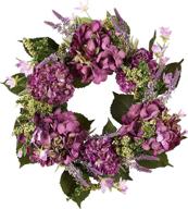 nearly natural hydrangea wreath purple логотип