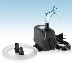 img 4 attached to 🐠 TEEMO 150GPH Small Submersible Water Pump – Ultra Quiet Adjustable Pump, 10W, 600L/H, 4.1ft High Lift – Ideal for Aquariums, Fish Tanks, Ponds, Hydroponics, Statuaries