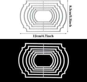 img 3 attached to 🔳 Универсальный комплект 3-х металлических форм для вырезания для создания открыток и скрапбукинга