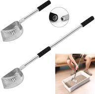 🐱 abealv metal cat litter scoop - long handle kitty scooper with detachable stainless steel shovel for sifting cats litter - non-stick, deep litter sifter pet scoop logo