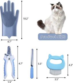 img 1 attached to 🐱 KlerRoem Cat Bathing Bag: Adjustable Anti-bite & Anti-Scratch Grooming Bags for Cats Under 11 lbs - Perfect for Bathing, Showering, Nail Trimming, Medication, & Injections