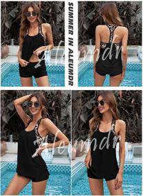 img 1 attached to Купальник для похудения Aleumdr Blouson Swimwear