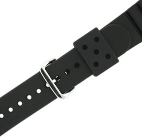 img 1 attached to Seiko Diver Strap Black 4F24ZZ: The Ultimate Dive Watch Accessory
