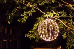 img 3 attached to 🎄 Enhance Your Outdoor Holiday Décor with Elf Logic's 16" Hanging Tree Globe Light - Stunning Outdoor LED Light Ball for Festive Ambiance!