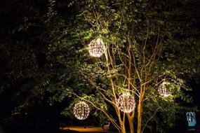 img 2 attached to 🎄 Enhance Your Outdoor Holiday Décor with Elf Logic's 16" Hanging Tree Globe Light - Stunning Outdoor LED Light Ball for Festive Ambiance!
