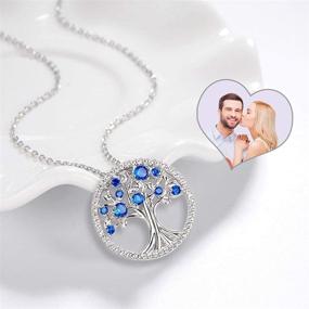 img 3 attached to 💎 Women's Jewelry: Christmas Birthday Anniversary Sapphire Necklace