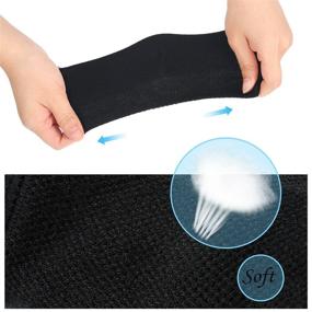 img 2 attached to 🧦 Bememo Soft Ventilate Gel Heel Socks Open Toe Socks for Dry Hard Cracked Skin – Moisturizing Day Night Care Skin, Pack of 3 Pairs (Black, White, Grey)