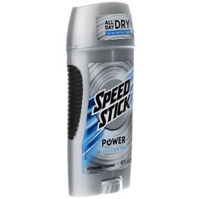 img 2 attached to 🏃 Speed Stick Power Unscented Anti-Perspirant Deodorant - 3 oz (Pack of 7)