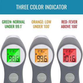 img 3 attached to HealthSmart Digital Touchless Thermometer: Reliable for Babies, Children, and Adults - Versatile for Object and Air Testing