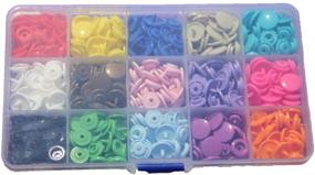 img 3 attached to 📦 15-Color Snaps Storage Container | BetterJonny | 150 Sets T5 Plastic Fasteners | Size 20 | Punch Poppers Closures | No-Sew Buttons for Cloth Diaper, Bibs, Unpaper Towels, Nappies, Buttons, and Mama Pads