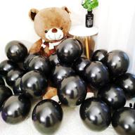 doriper metallic black party balloons: long-lasting decorations for weddings, birthdays, and graduation parties логотип