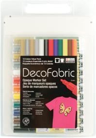 img 1 attached to 🖌️ Assorted 12-Piece Art Supplies Set: Uchida of America DecoFabric Pens