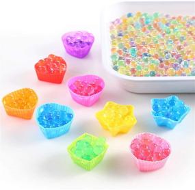 img 2 attached to Vibrant 20,000 Colorful Water Gel Beads: Ideal Sensory Toys for Kids, 10 Colors & 2 Sizes, Perfect for Spa Refill and Décor