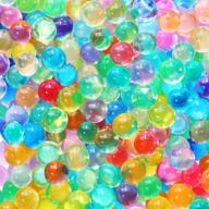 vibrant 20,000 colorful water gel beads: ideal sensory toys for kids, 10 colors & 2 sizes, perfect for spa refill and décor logo