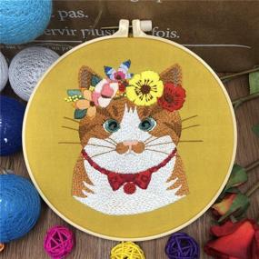 img 2 attached to 🧵 Creative Cross Stitch Kit for Adult Beginners: Animal-themed DIY Embroidery with Floss, Cloth, and Tools - Perfect for Women Starters