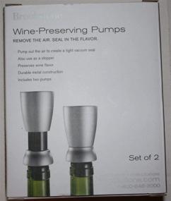 img 1 attached to Brookstone Wine Preserving Pumps Set 514893